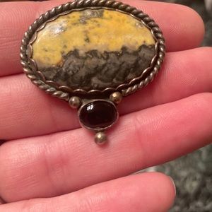 COPY - Necklace bumble bee jasper sterling private sale